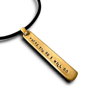Marla Studio - Where You Go, I Will Go Necklace by Marla Studio - Bronze - ModernTribe