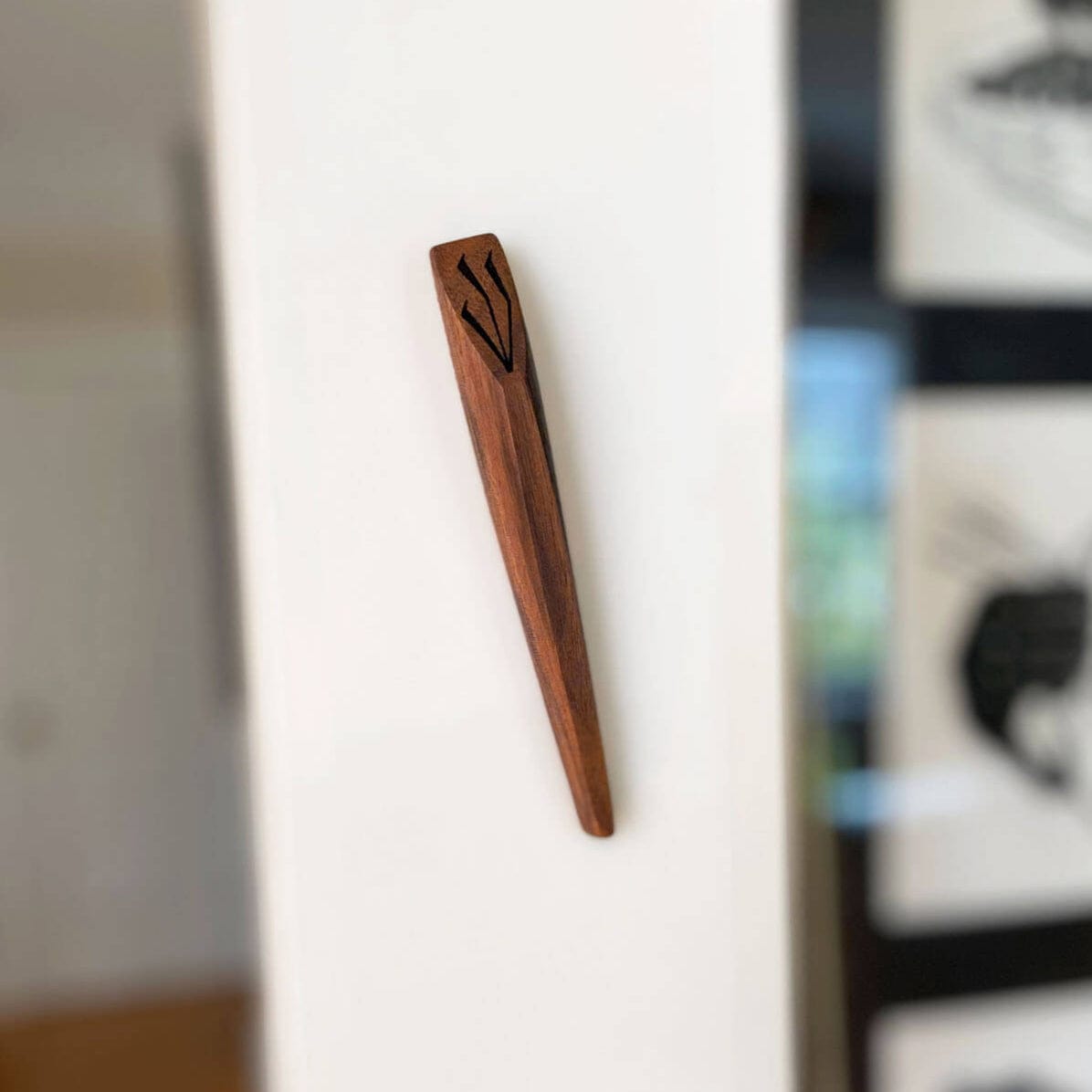 Windthrow - Ember Walnut Mezuzah by Windthrow - ModernTribe