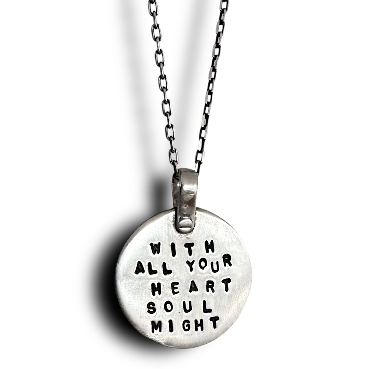 Marla Studio - With All Your Heart, With All Your Soul, With All Your Might Necklace by Marla Studio - Sterling Silver - ModernTribe