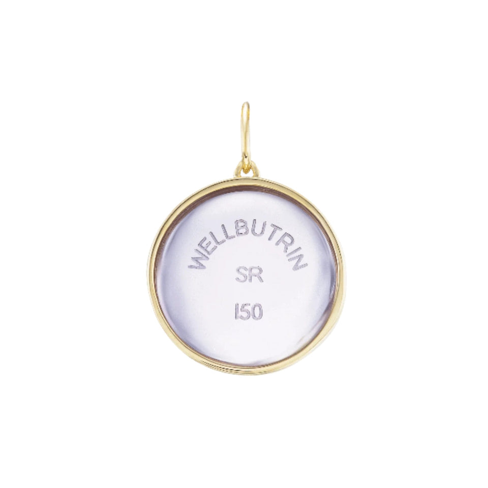 Mad Fine - Lavender Quartz Wellbutrin Necklace by Mad Fine - 14k Gold - ModernTribe