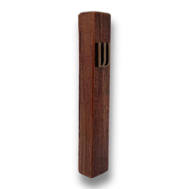 A&S Mezuzot - Walnut Mezuzah Case with Wood Shin - ModernTribe