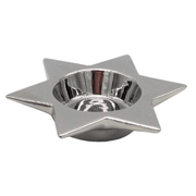 Boker-Tov Shalom Candlesticks Star of David Tealight Candle Holder