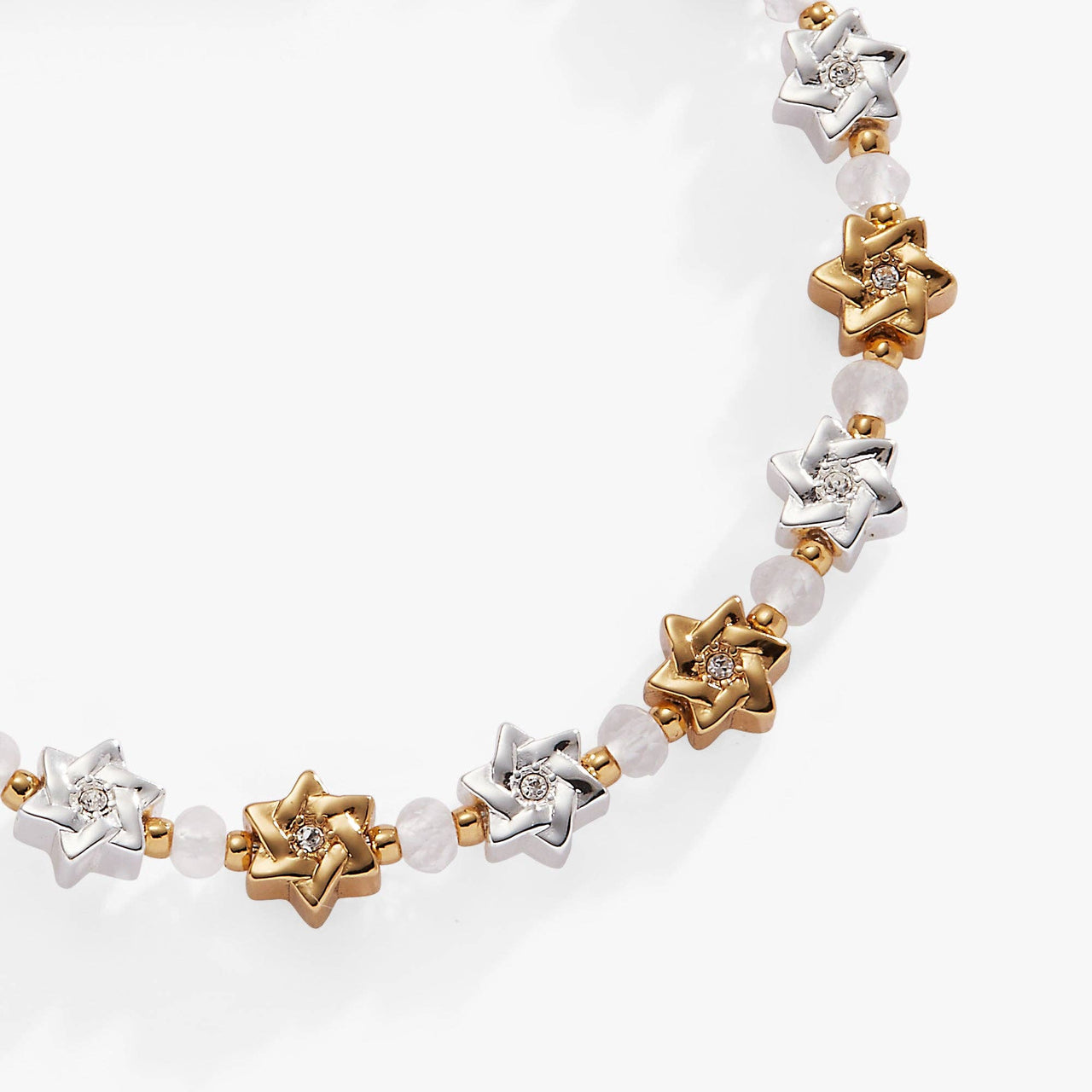 Alex and Ani - Shiny Two - Tone Star of David Beaded Bracelet by Alex and Ani - ModernTribe