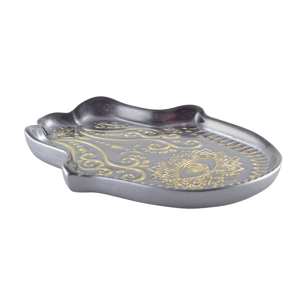 Aulica - Hamsa Serving Dish - Silver - ModernTribe
