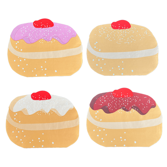 Sufganiyah Large Napkins - Pack of 16