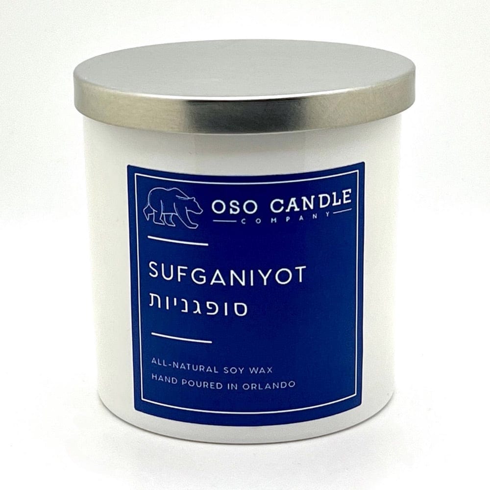 Oso Candle Company Decorative Candles Sufganiyot Scented Hanukkah Soy Candle