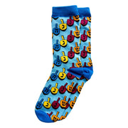 Bagels & Sox Socks One Size: US 7-12 Hanukkah Dreidel Socks - Adults