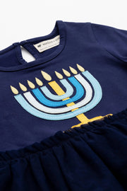 Monica + Andy Kids Tulle Menorah Dress - (2T-12)