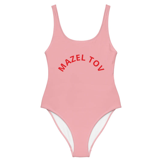 Mazel Tov One-Piece Swimsuit (Sizes XS - 3XL)