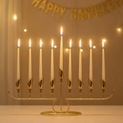 Golden Arc Menorah on Stand - view 3