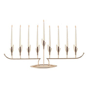 Golden Arc Menorah on Stand