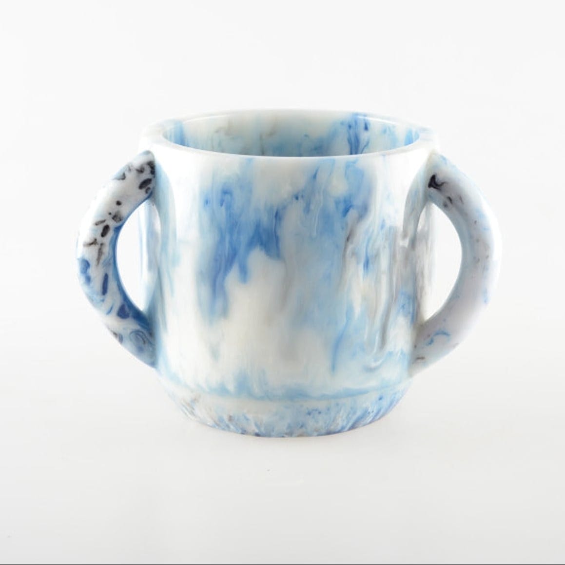 Blue Marbled Resin Washing Cup - view 2