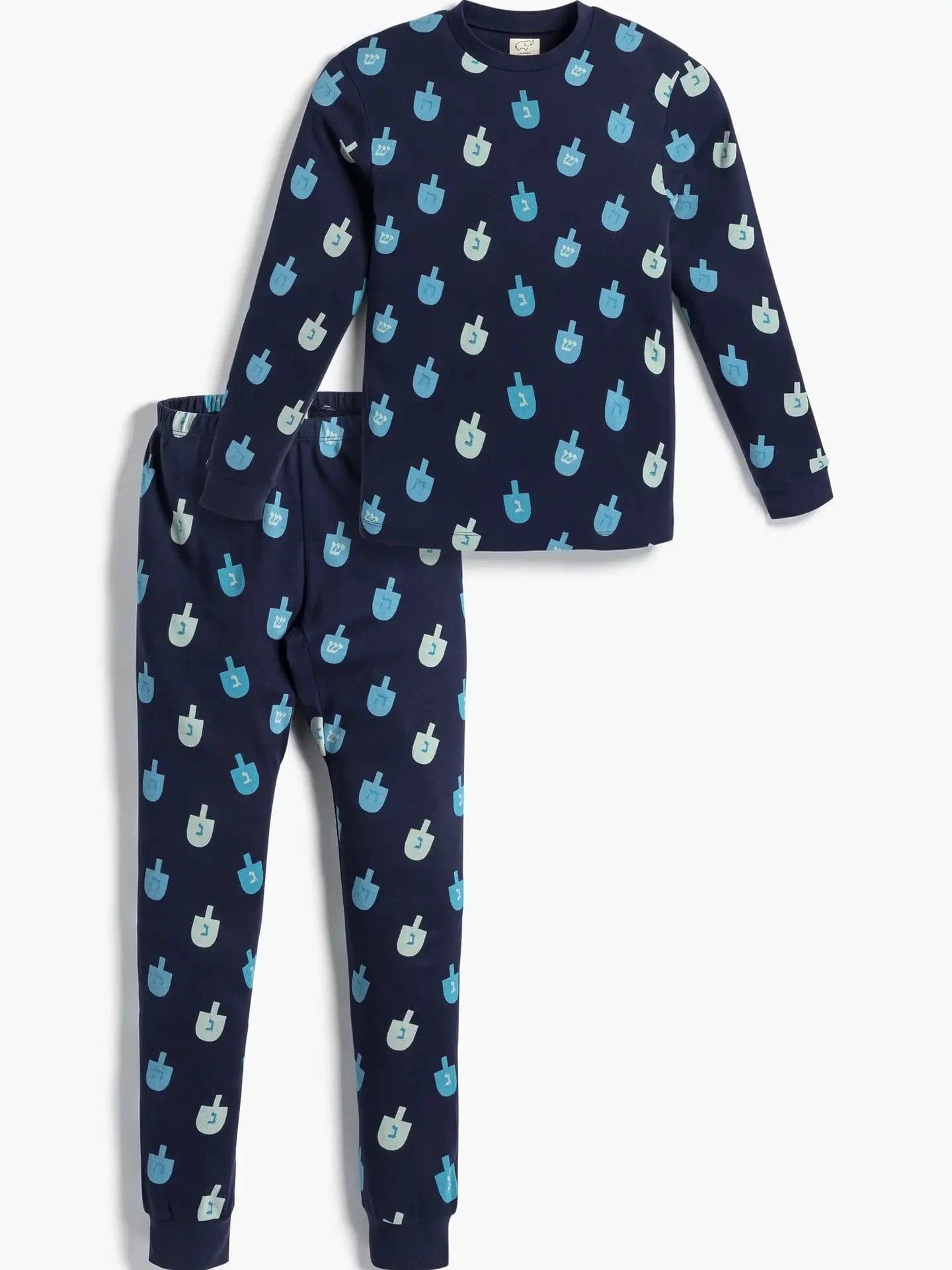 Monica + Andy Pajamas Two-Piece Adults Hanukkah Dreidels Pajama Set by Monica + Andy - (Sizes XS - XL)