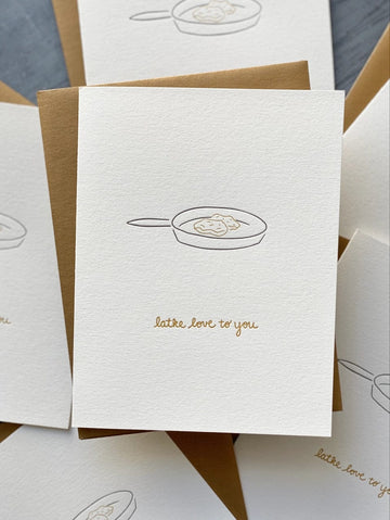 Albertine Press Cards Latke Love to You Holiday Cards, Pack of 6
