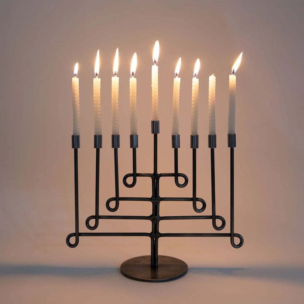 Ten Thousand Villages Menorahs Antiqued Twisted Iron Menorah