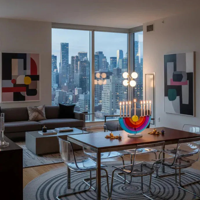 Yoni Alter Menorahs Colors and Lights Menorah by Yoni Alter