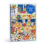 Chronicle Books Happy Hanukcats Greeting Card Puzzle