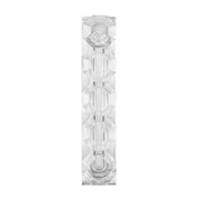 Lainy Home Mezuzahs Octagon Crystal Mezuzah