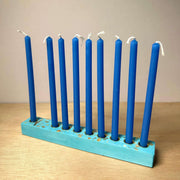 Makers of Israel - Handmade Seashell Terrazzo Menorah - Medium Blue - ModernTribe