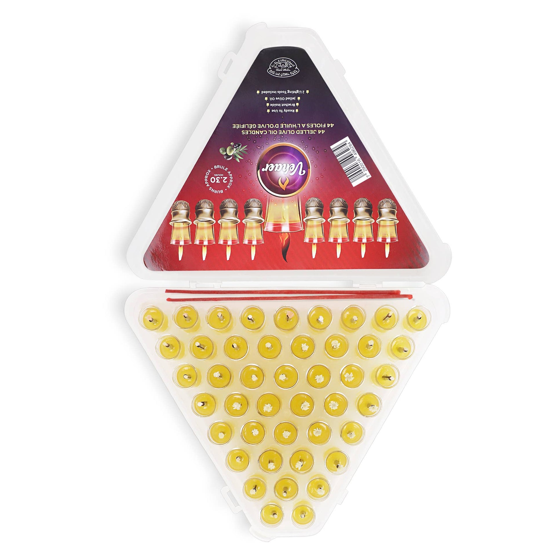 Vehaer - Pre - Filled Olive Oil Hanukkah Candles Set - ModernTribe