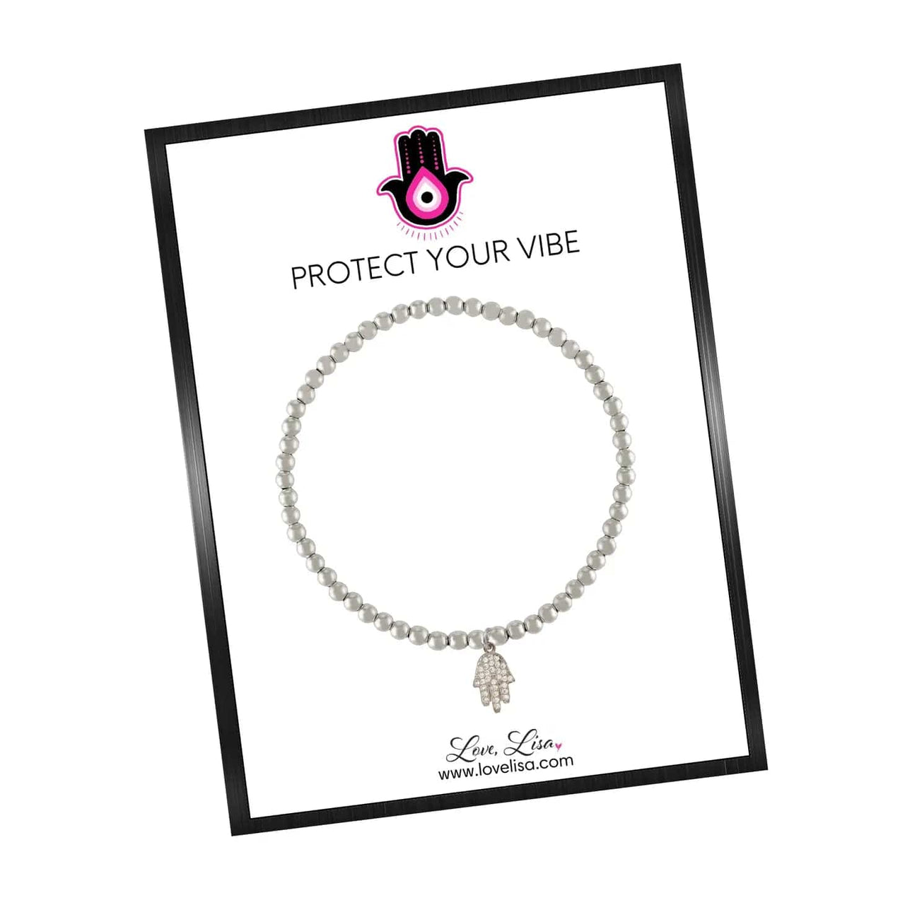 Love, Lisa - Sami Tiny Little Hamsa Bracelet - Silver - ModernTribe