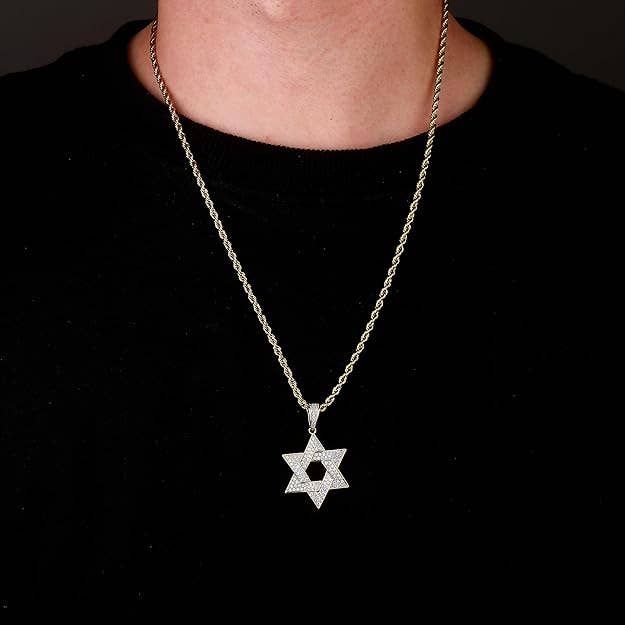 Koch La Ni Jewelry Necklaces Moissanite Star of David Necklace - 18k Gold-Plated