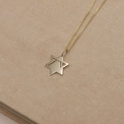 HOTCROWN - Heroism Star of David Solid Necklace - 14k Yellow, Rose or White Gold - ModernTribe