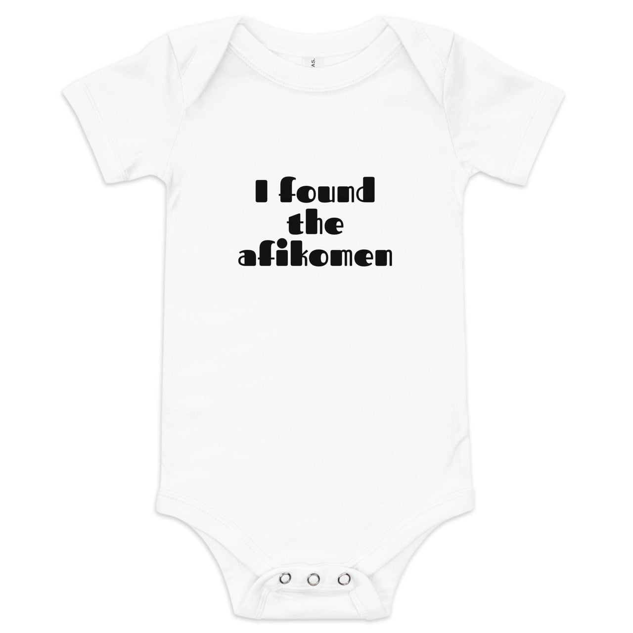 ModernTribe Apparel - I Found the Afikomen Baby Onesie - White, Blue or Pink - ModernTribe