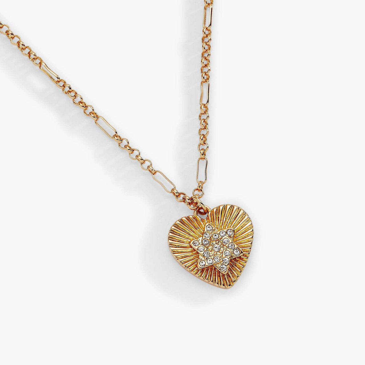 Alex and Ani - Heart and Star of David Two - Tone Necklace by Alex and Ani - ModernTribe