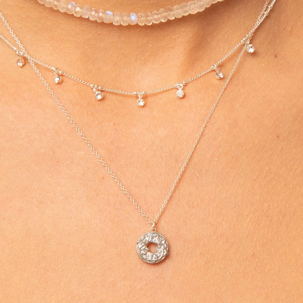Banana Menorah - Bagel and Lox Charm Necklace - Sterling Silver - ModernTribe