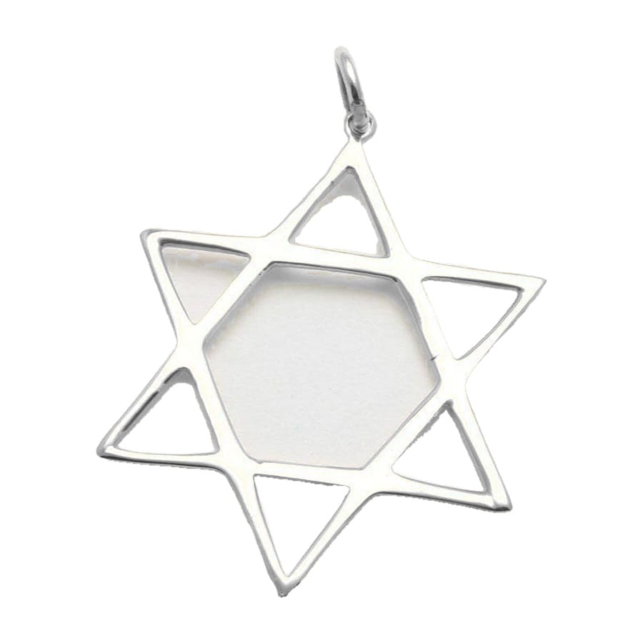 Bareket Jewelry Necklaces 14k White Gold / No Chain Classic Star of David Pendant - 14k Yellow or White Gold