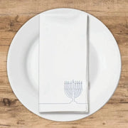 Altoonastore Napkins Hand-Drawn Menorah Guest Towels - Pack of 16
