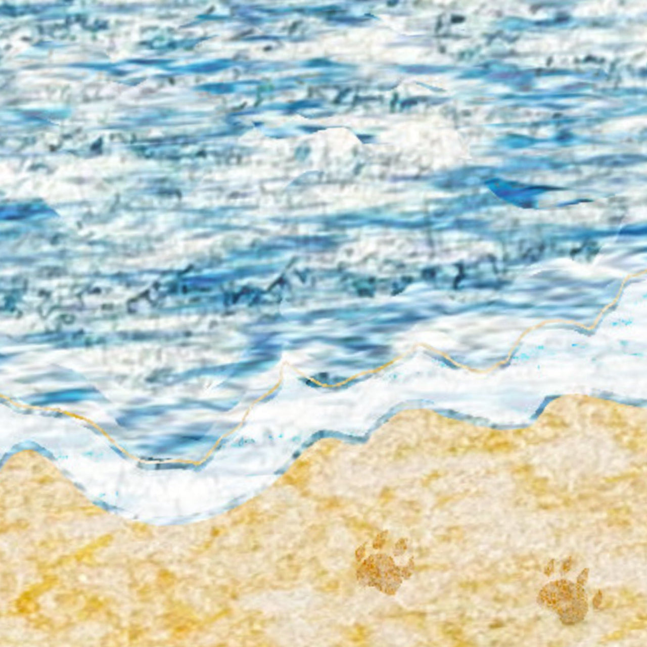 Mazel Mazel - The Beach Lovers Ketubah - ModernTribe