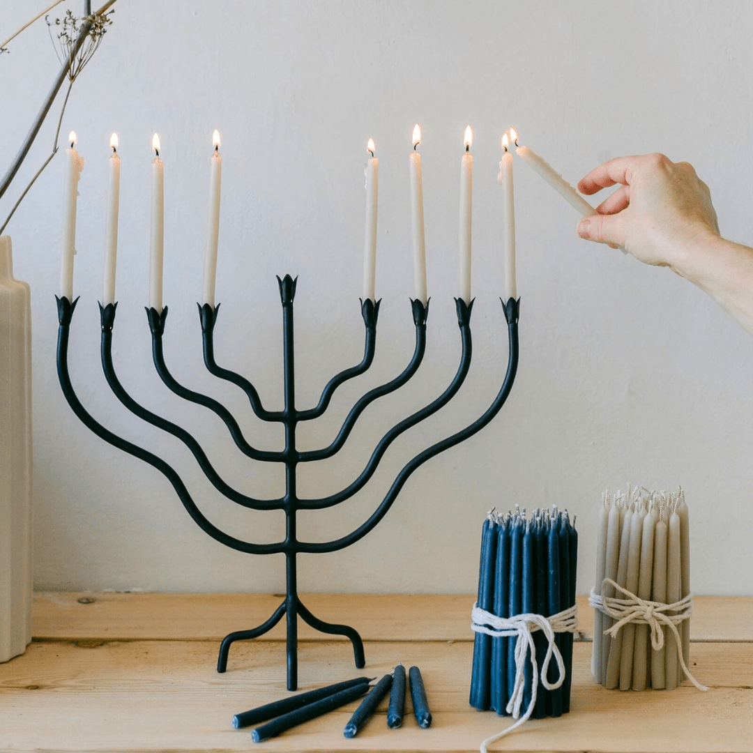 The Floral Society Menorahs Iron Beacon Menorah