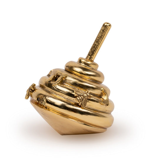 24k Gold-Plated Beehive Dreidel