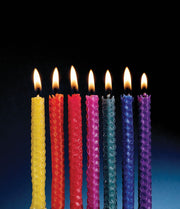 Rite Lite Hanukkah Candles Multicolored Beeswax Hanukkah Candles