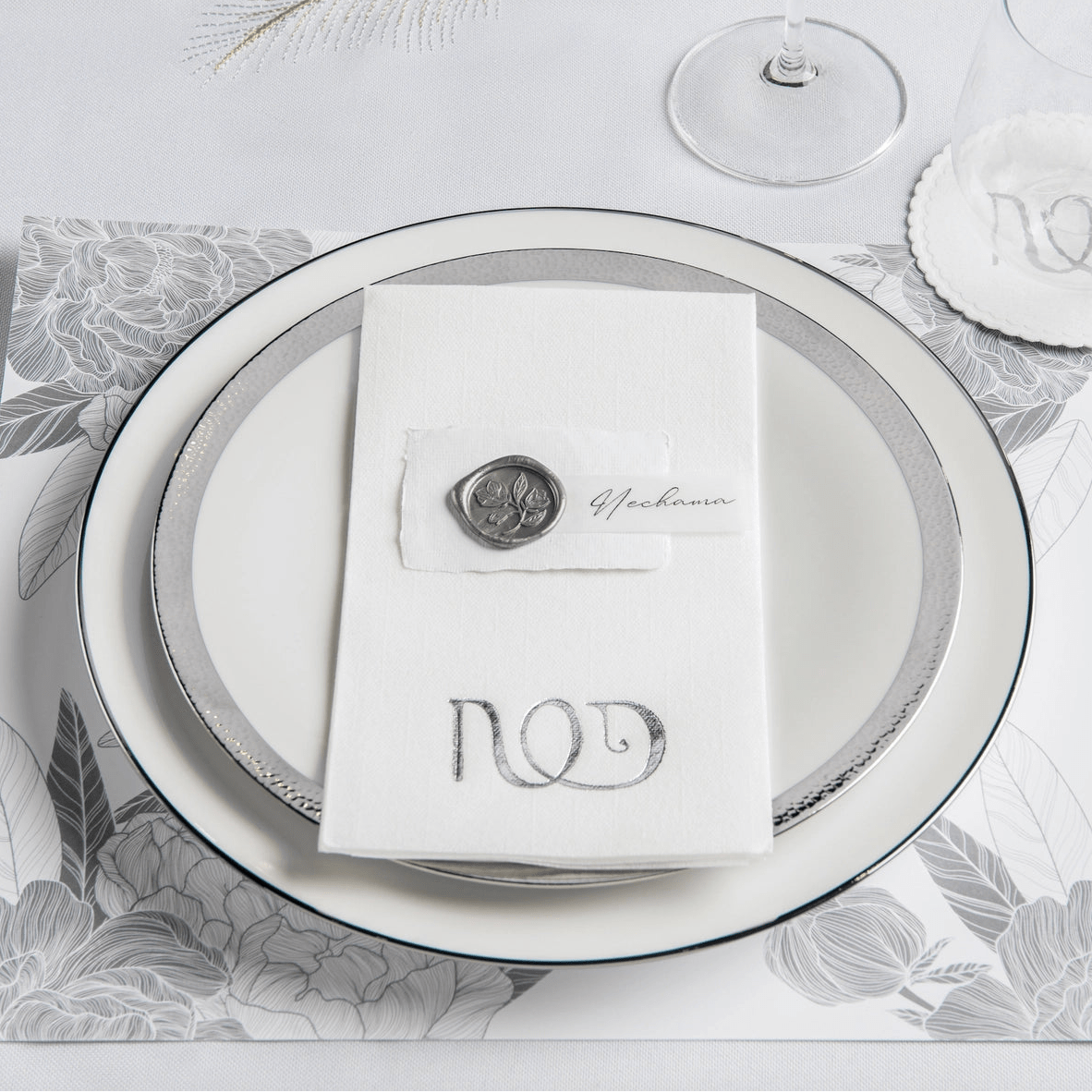 The Stamp Studio - Modern Passover Napkins - Set of 25, Silver or Gold - ModernTribe