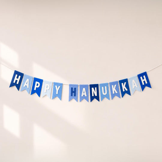 Handmade Happy Hanukkah Felt Garland