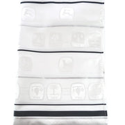 Zion Tallis Tallises Black and Silver Stripe Shvotim Tallis