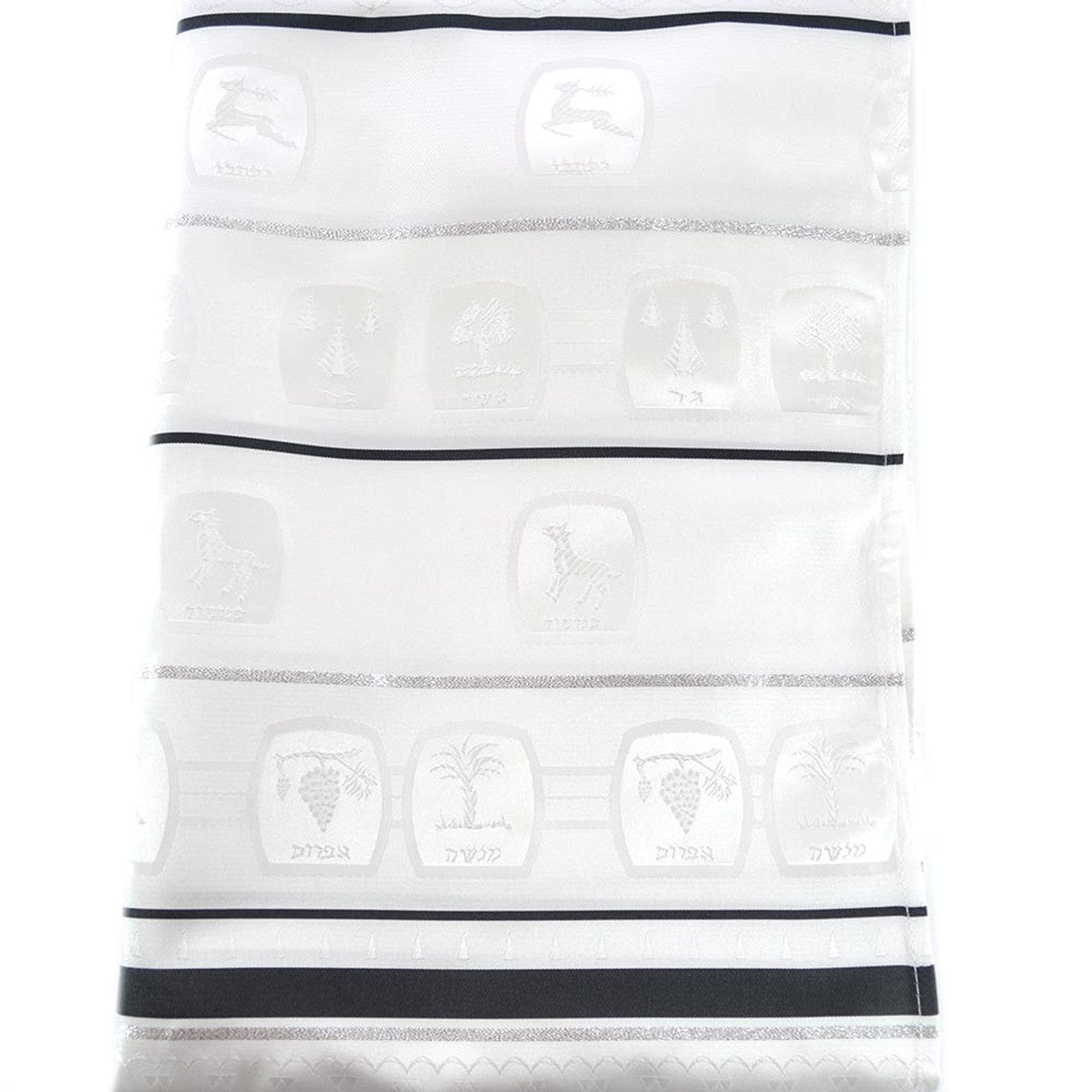 Zion Tallis Tallises Black and Silver Stripe Shvotim Tallis