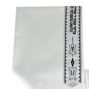 Zion Tallis Tallises Black and Silver Striped Ariel Tallis