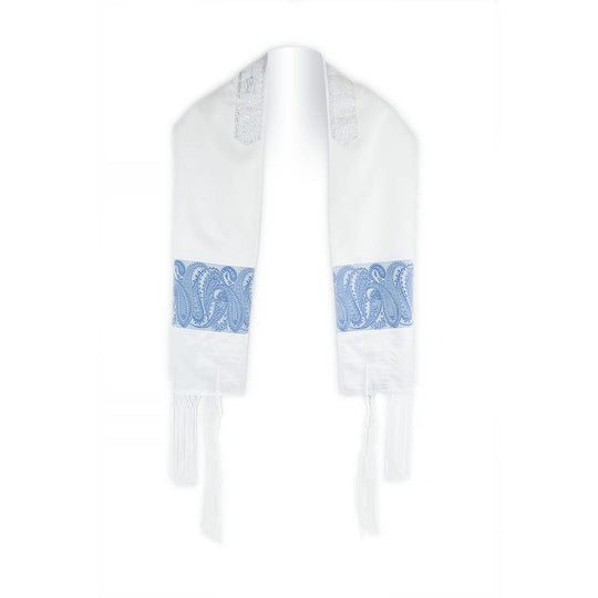 Light Blue Paisley Tallis