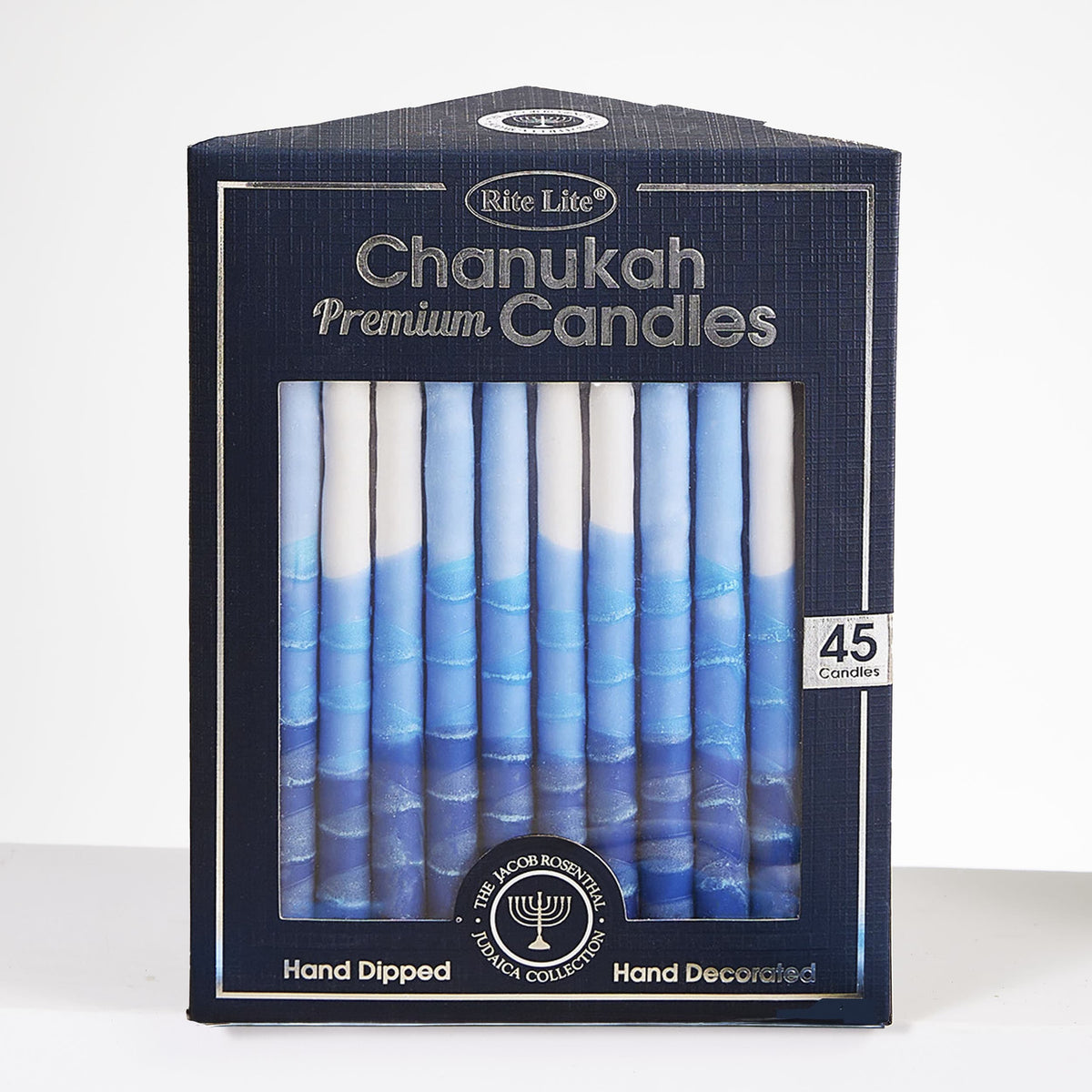 Rite Lite Hanukkah Candles Blue, Light Blue and White Premium Hanukkah Candles
