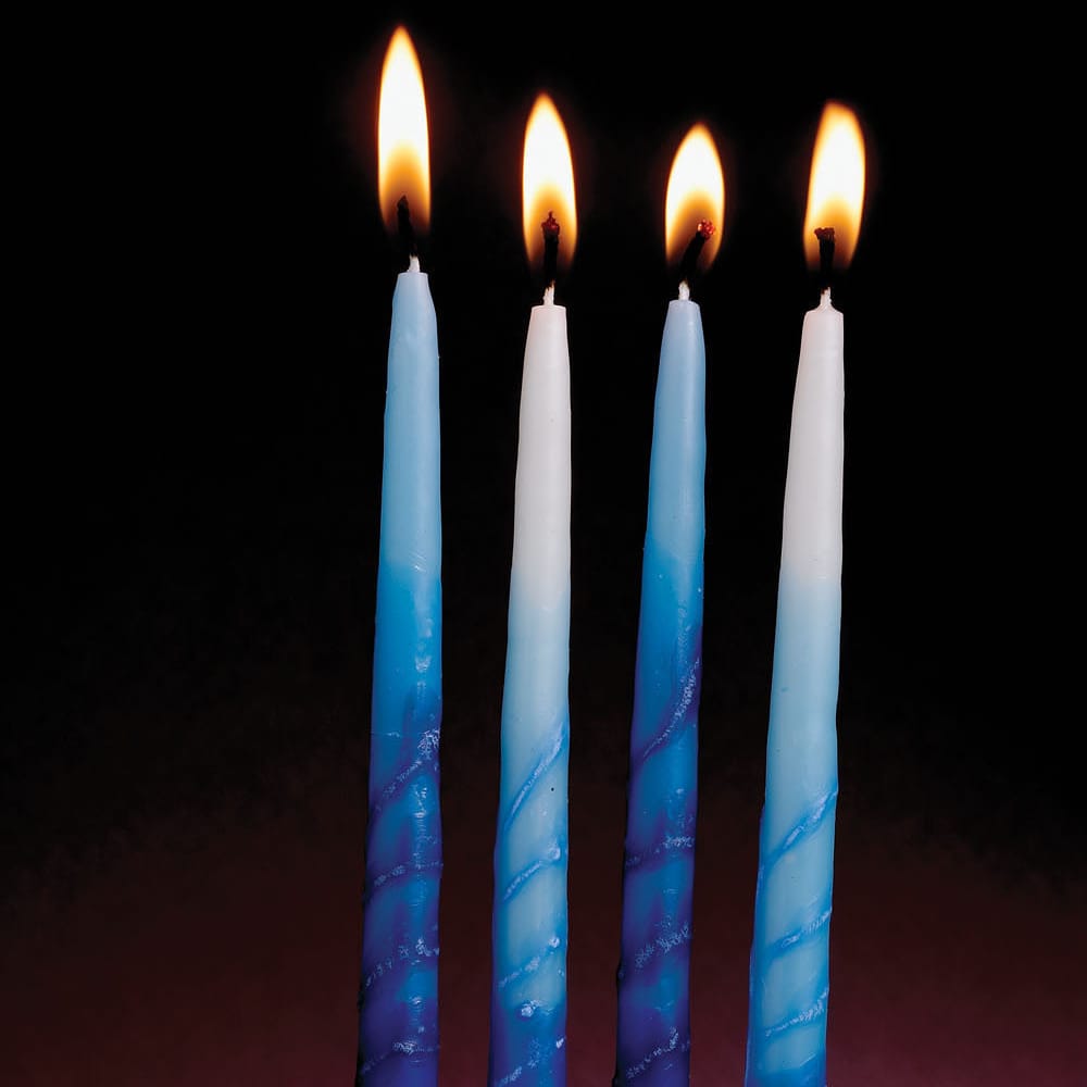 Rite Lite Hanukkah Candles Blue, Light Blue and White Premium Hanukkah Candles