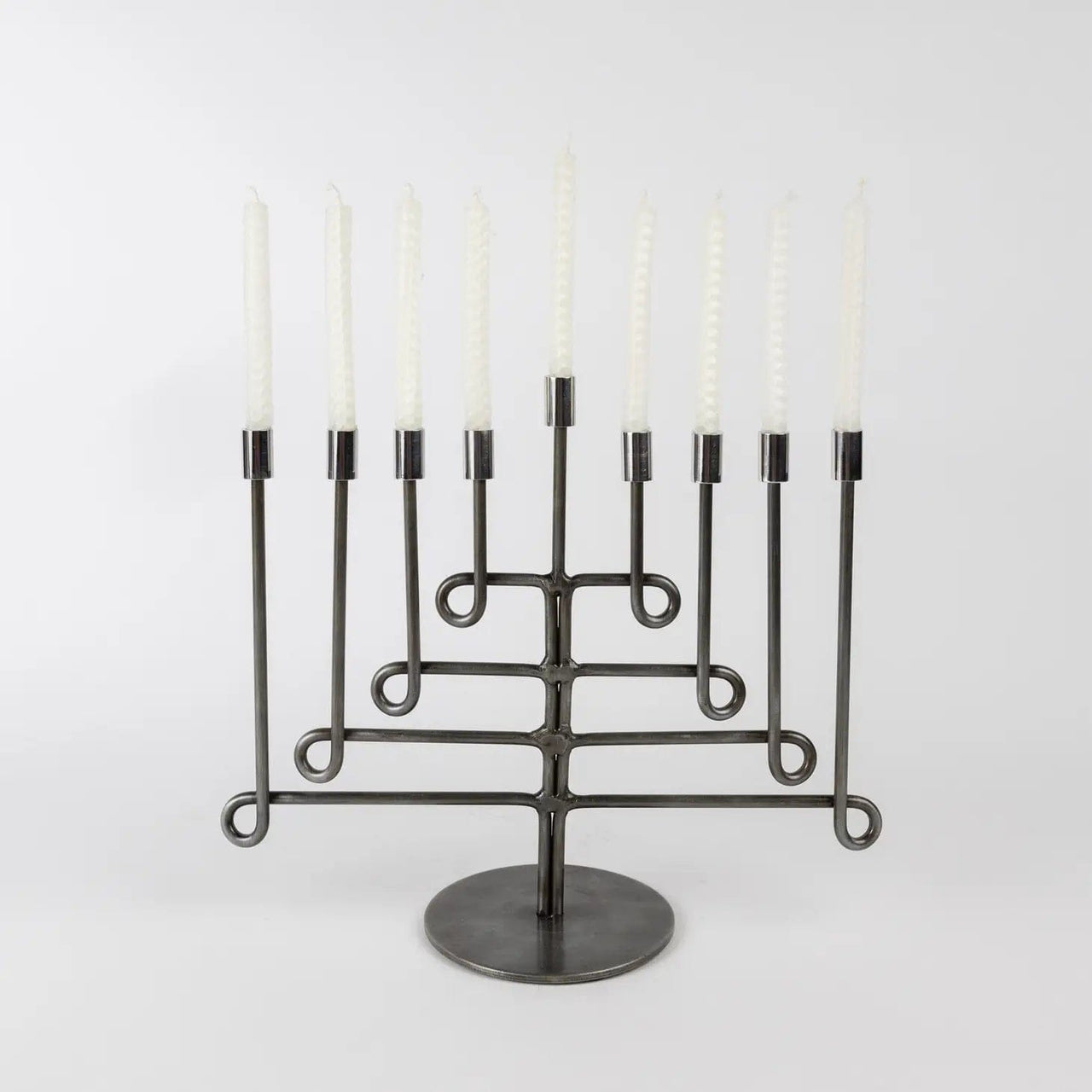 Ten Thousand Villages - Antiqued Twisted Iron Menorah - ModernTribe