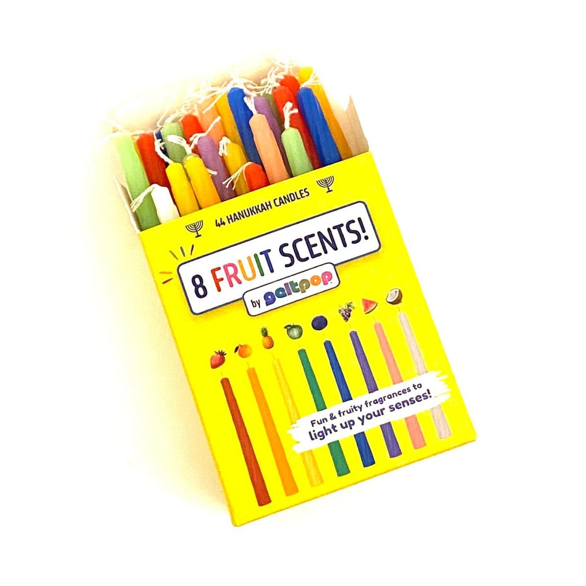 Geltpop Hanukkah Candles Fruit-Scented Hanukkah Candles