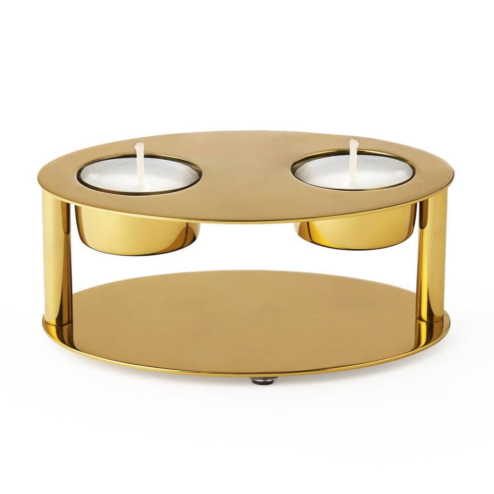 Godinger Guilded Tealight Candle Holder - Gold