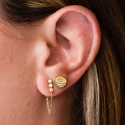 Larissa Loden Earrings Bagel Enamel Stud Earrings