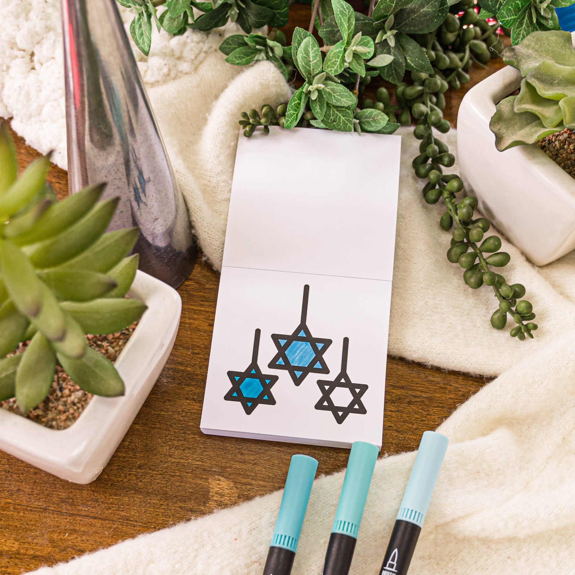 A Brighter Year Crafts Happy Hanukkah Easy Tear Coloring Book
