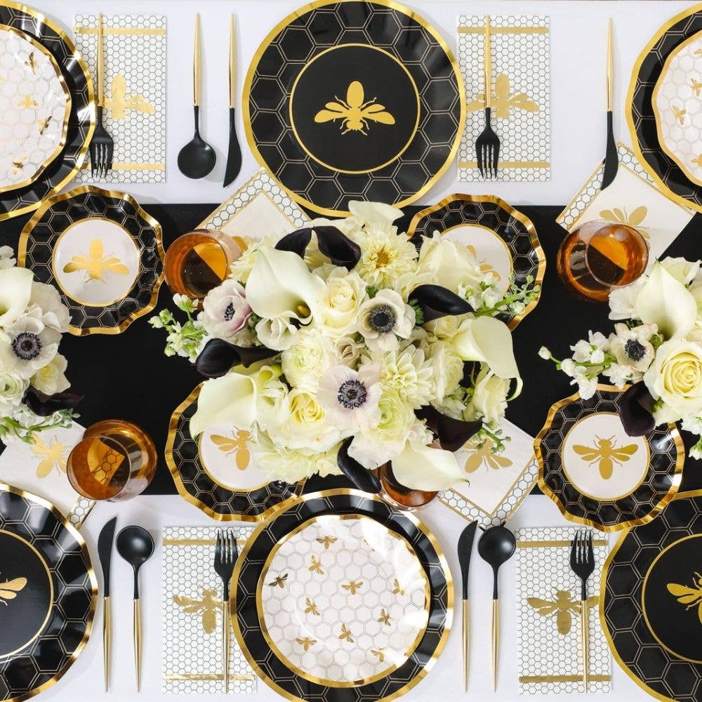 Sophistiplate Napkins Honeybee Paper Guest Towels - Set of 20